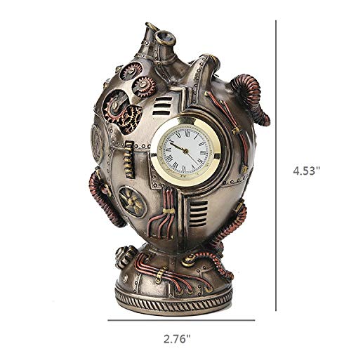 Amazon.com: Veronese Design 4 1/2 Inch Steampunk Heart Clock Cold